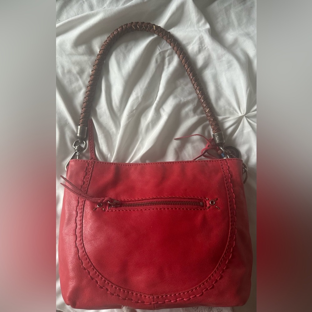 The SAK Red Leather Shoulder Bag - Women's Handbag